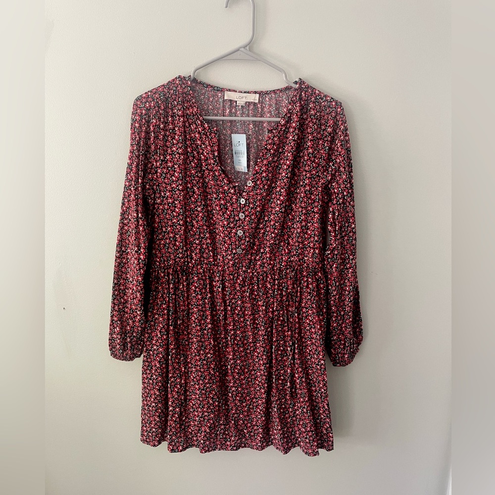 Loft floral dress NWT